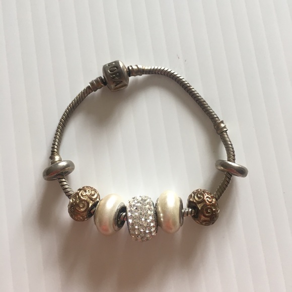Pandora Silver Bracelet with charms